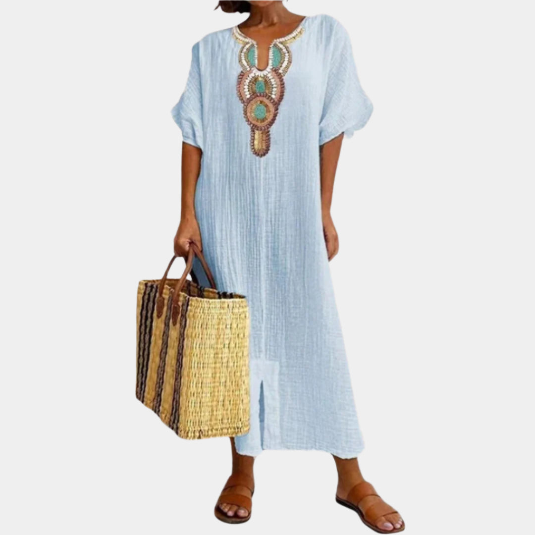 Carissa | Casual Boho Dress - Loravon