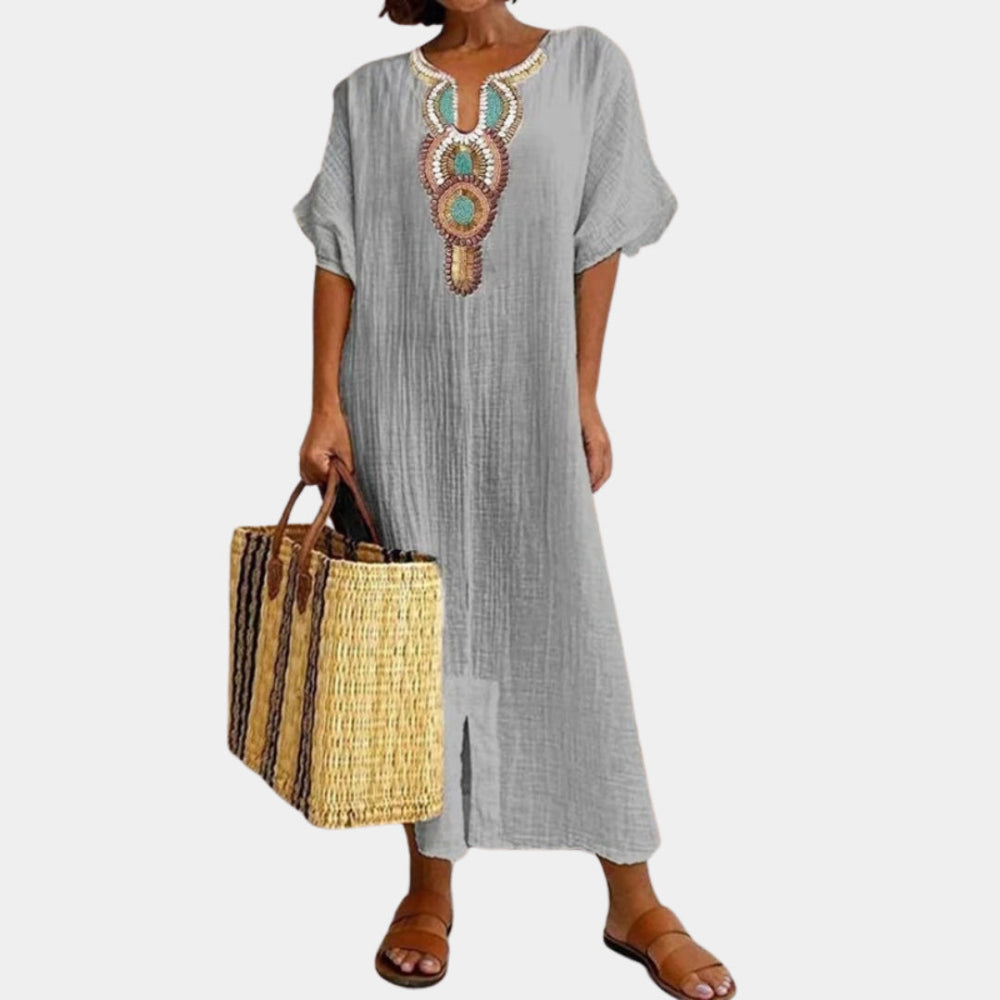 Carissa | Casual Boho Dress - Loravon