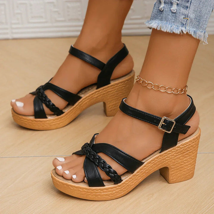 Celia™ - Orthopedic Mid Heel Platform Sandals - Loravon